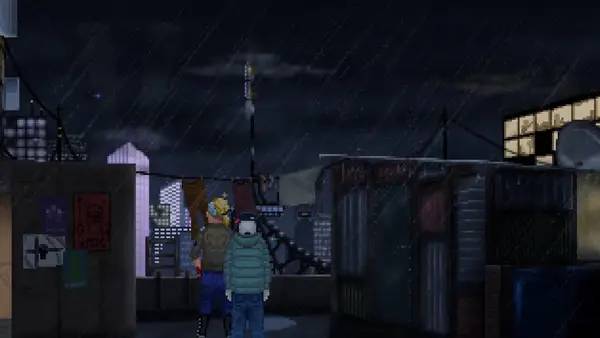 Момент активного игрового действия Born Punk