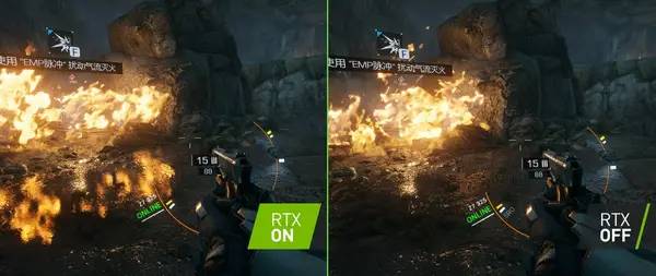 Момент активного игрового действия Bright Memory