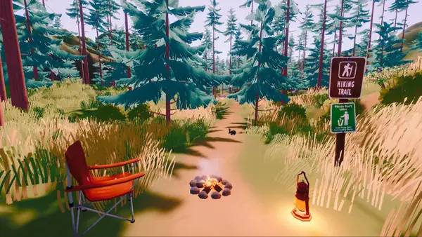 Момент активного игрового действия Camping Simulator The Squad