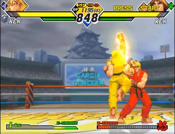Момент активного игрового действия Capcom vs. SNK 2  Mark of the Millennium 2001