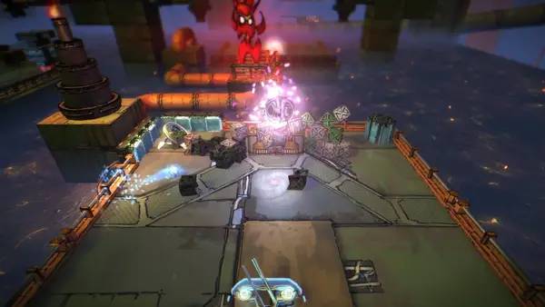 Момент активного игрового действия Caromble!