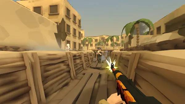 Момент активного игрового действия Cartoon Strike