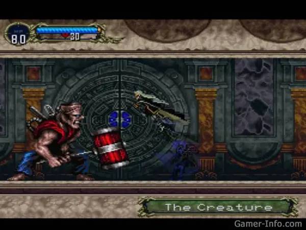 Момент активного игрового действия Castlevania Symphony of the Night