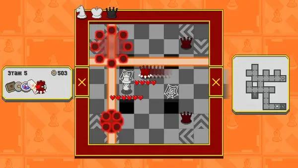 Момент активного игрового действия Chessplosion