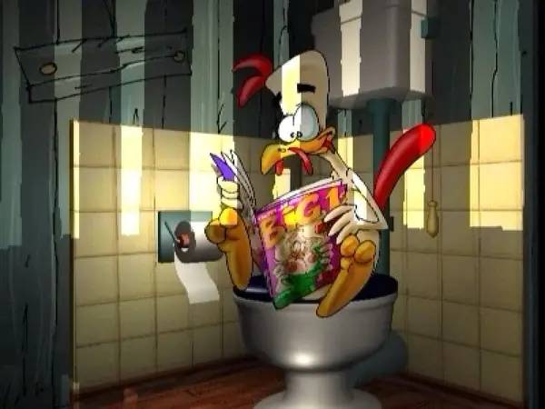 Момент активного игрового действия Chicken Farm