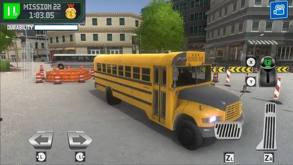 Момент активного игрового действия City Bus Driving Simulator