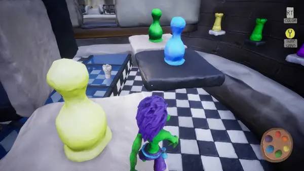 Момент активного игрового действия Clay Game