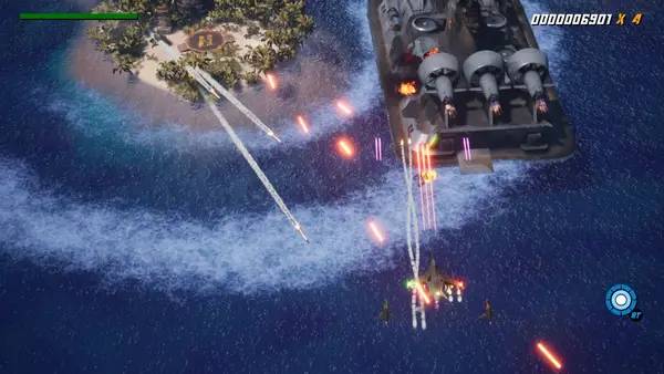 Момент активного игрового действия Cloud Cutter