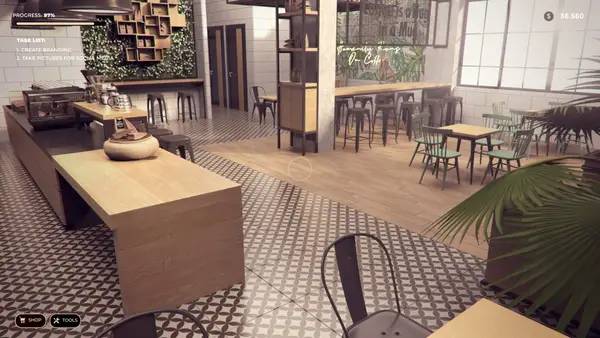 Момент активного игрового действия Coffee Bar Renovator