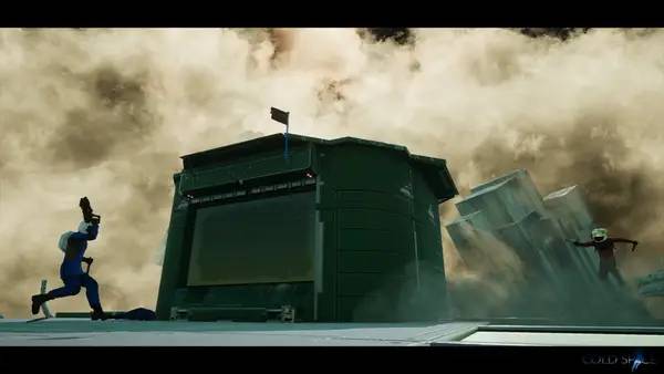 Момент активного игрового действия Cold Space