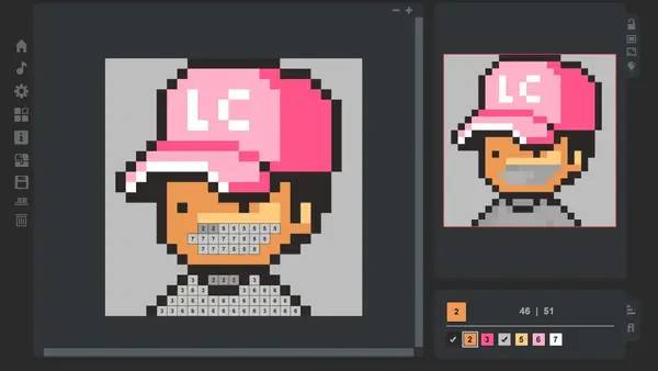 Момент активного игрового действия Coloring Game  Little City