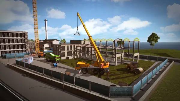 Момент активного игрового действия Construction Simulator 2015