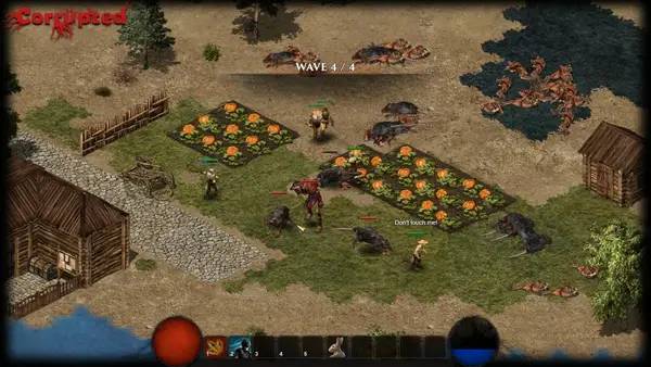 Момент активного игрового действия Corrupted