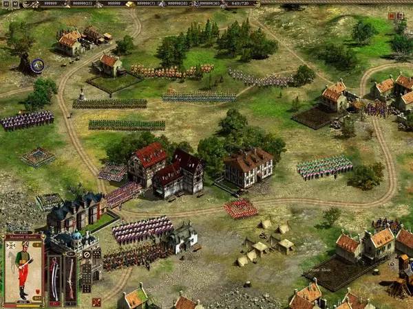 Момент активного игрового действия Cossacks 2 Battle for Europe