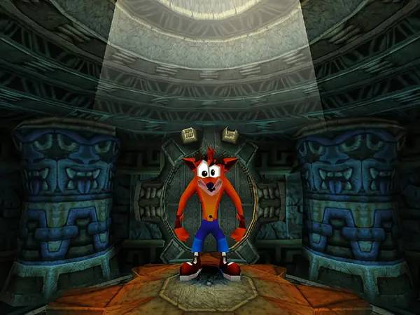 Момент активного игрового действия Crash Bandicoot 2  Cortex Strikes Back