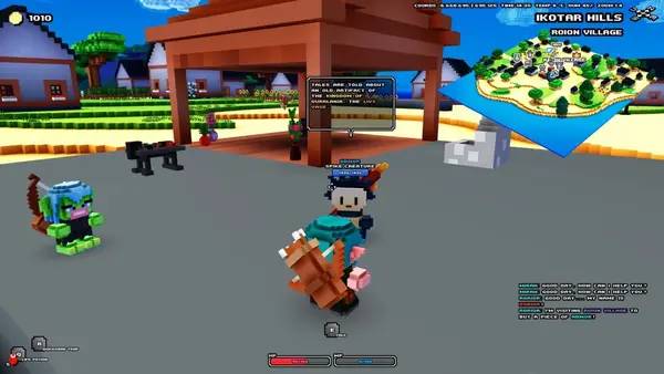 Момент активного игрового действия Cube World