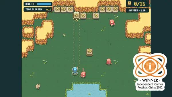 Момент активного игрового действия Cubetractor