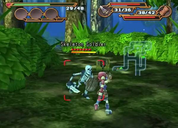 Момент активного игрового действия Dark Cloud 2