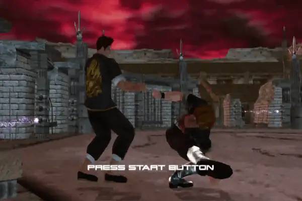 Момент активного игрового действия Dead or Alive 2  Hardcore