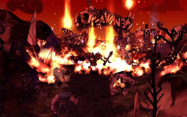 Момент активного игрового действия DeathSpank