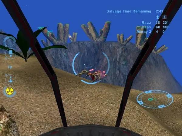 Момент активного игрового действия Deep Fighter