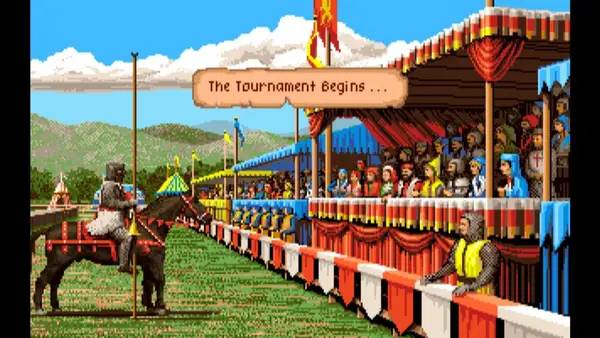 Момент активного игрового действия Defender of the Crown