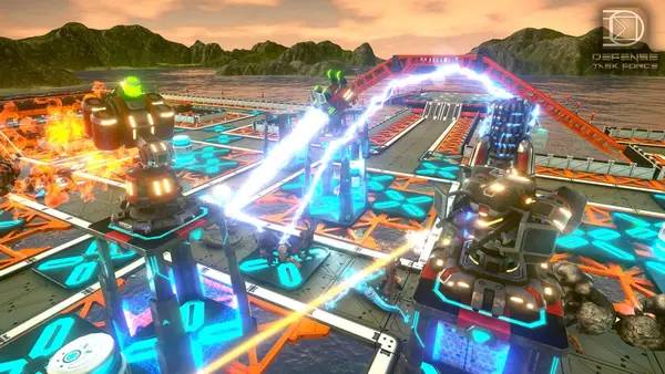 Момент активного игрового действия Defense Task Force - Sci Fi Tower Defense