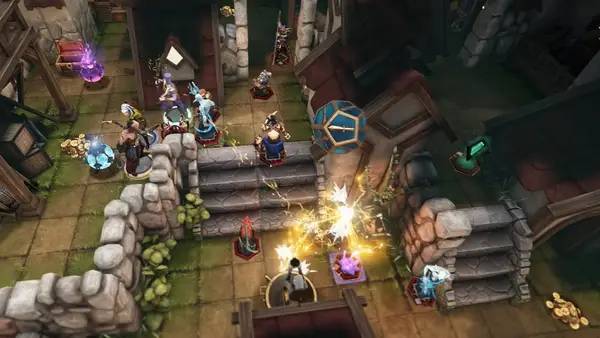 Момент активного игрового действия Demeo