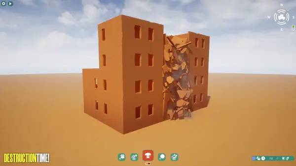 Момент активного игрового действия Destruction Time!