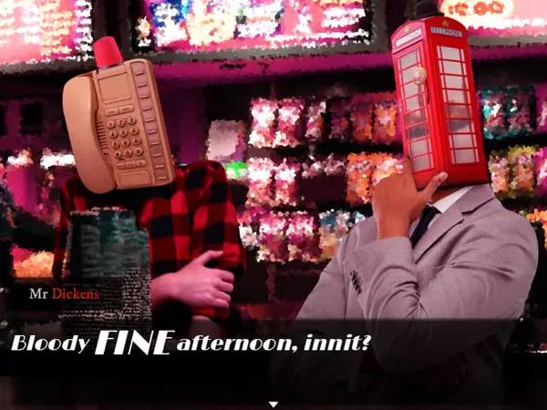 Момент активного игрового действия Dialtown Phone Dating Sim