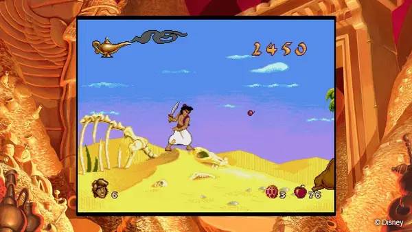 Момент активного игрового действия Disney Classic Games Aladdin and The Lion King
