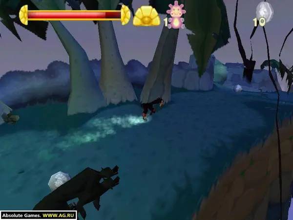 Момент активного игрового действия Disney's The Emperor's New Groove Action Game