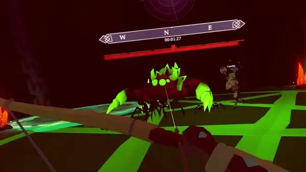 Момент активного игрового действия Dragon Extinction VR