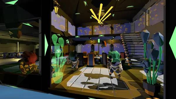 Момент активного игрового действия Drift Space Survival