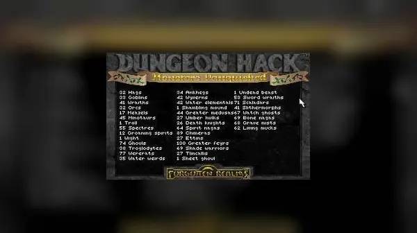 Момент активного игрового действия Dungeon Hack
