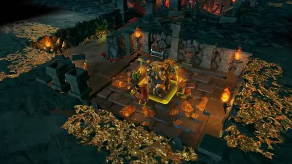 Момент активного игрового действия Dungeons 3