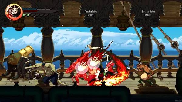 Момент активного игрового действия Dusty Raging Fist