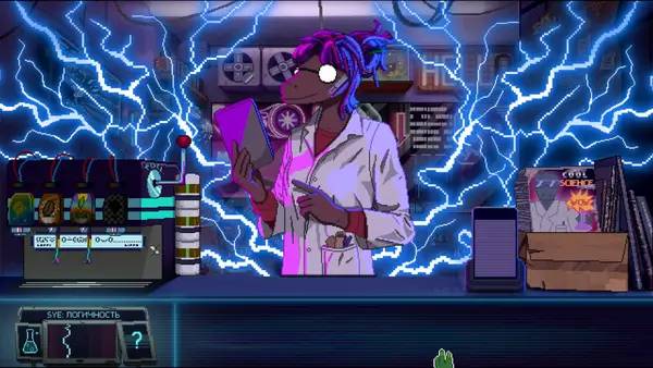 Момент активного игрового действия Dynopunk Welcome to Synth-City