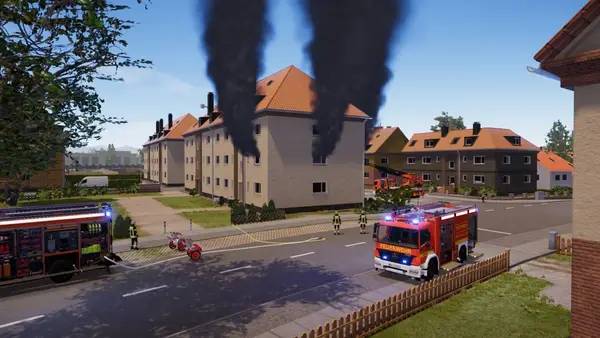 Момент активного игрового действия Emergency Call 112 – The Fire Fighting Simulation 2
