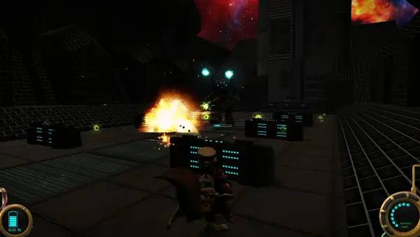 Момент активного игрового действия Escape From BioStation