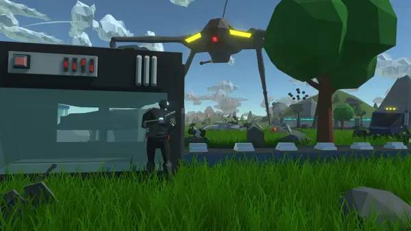 Момент активного игрового действия Factory Defense