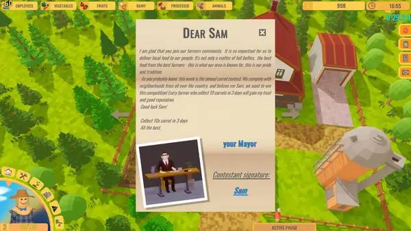 Момент активного игрового действия Farming Life