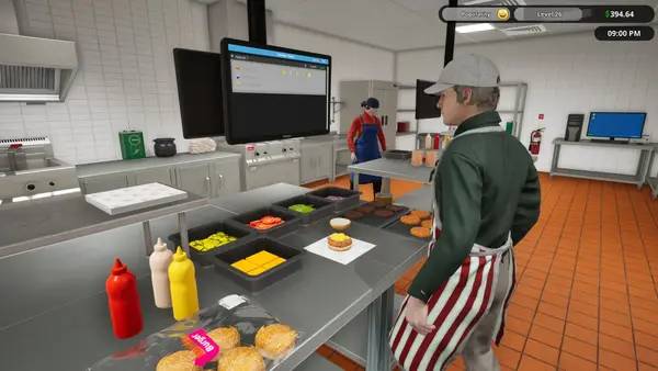 Момент активного игрового действия Fast Food Simulator