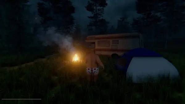 Момент активного игрового действия Fat Dude Simulator