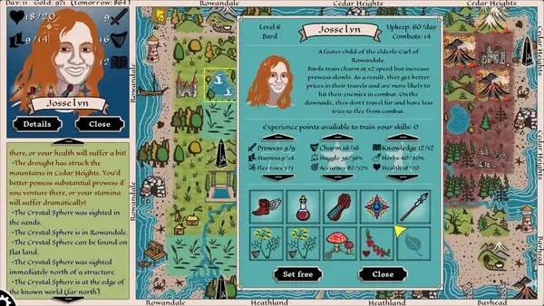 Момент активного игрового действия Fireside Hero