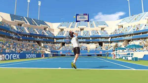 Момент активного игрового действия First Person Tennis - The Real Tennis Simulator
