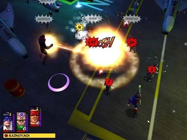 Момент активного игрового действия Freedom Force