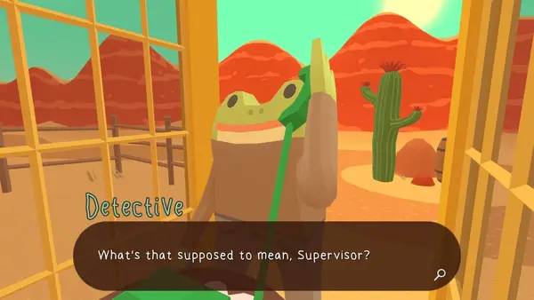 Момент активного игрового действия Frog Detective 3  Corruption at Cowboy County