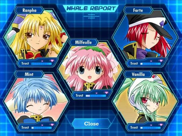 Момент активного игрового действия Galaxy Angel