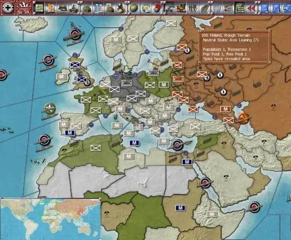 Момент активного игрового действия Gary Grigsby's World at War  A World Divided